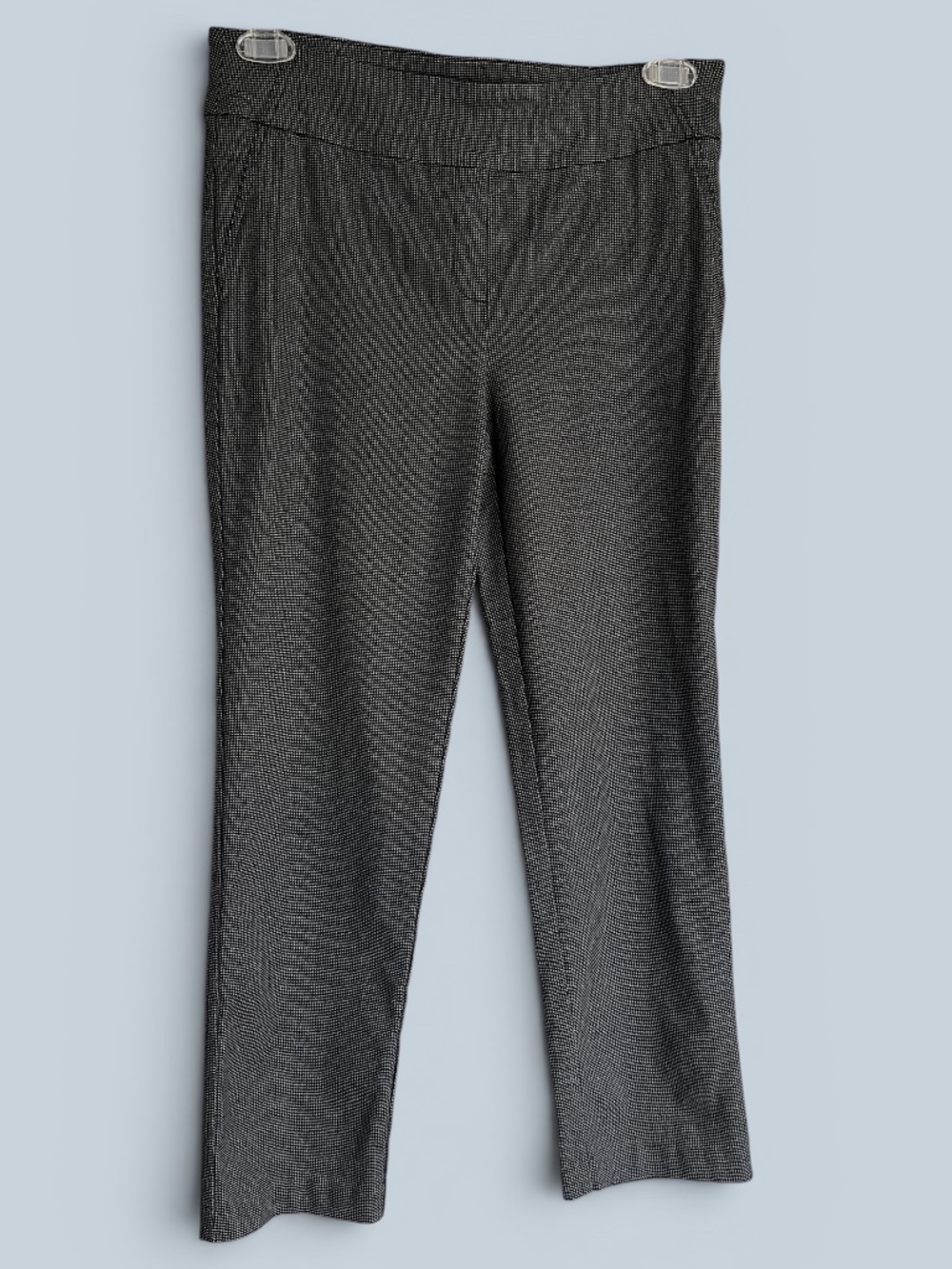 Hilary Radley Straight Leg Birdseye Pull-On Pants Size M